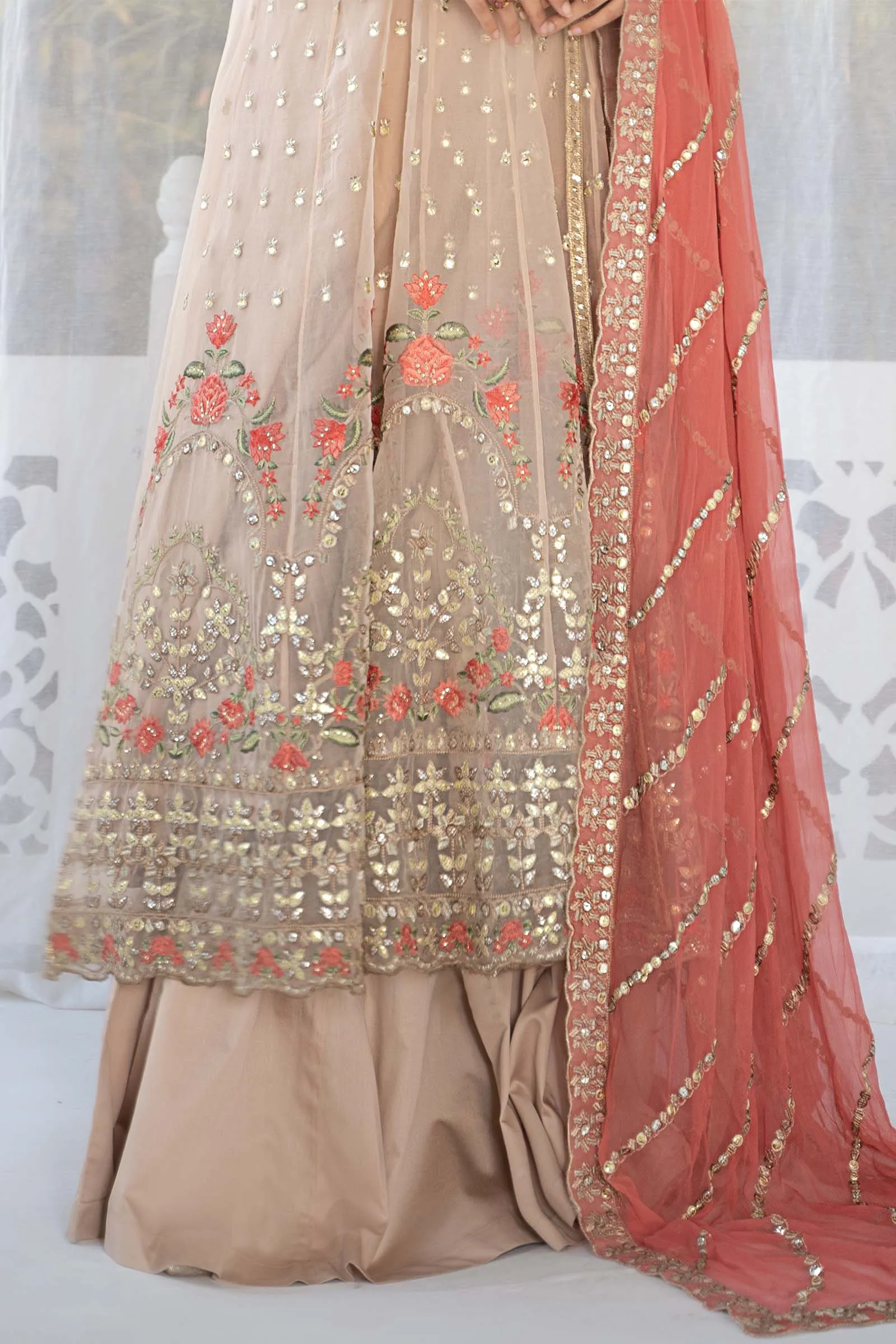 3 Piece Embroidered Organza Suit | SF-EF24-38