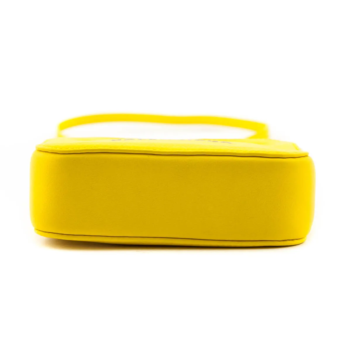 Balenciaga Yellow Calfskin Logo XS Everyday Camera Bag