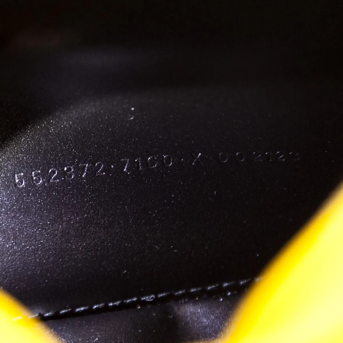 Balenciaga Yellow Calfskin Logo XS Everyday Camera Bag