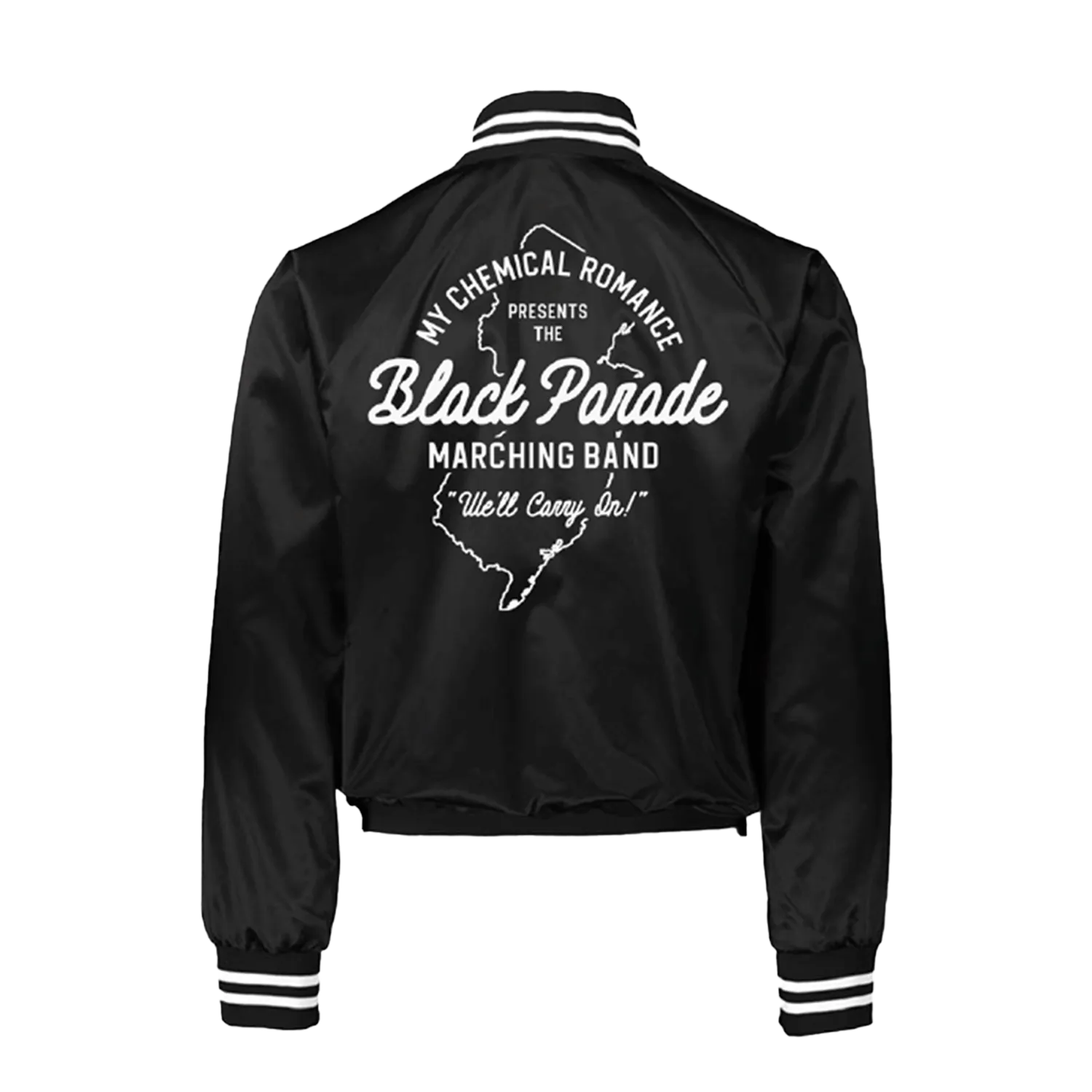 Black Parade Marching Band Satin Jacket