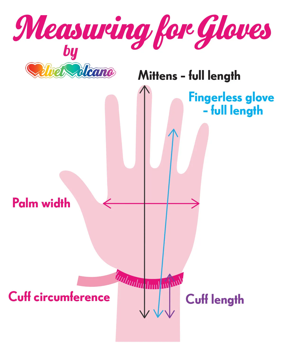 Bright Rainbow Cloud Fingerless Gloves (Turquoise)
