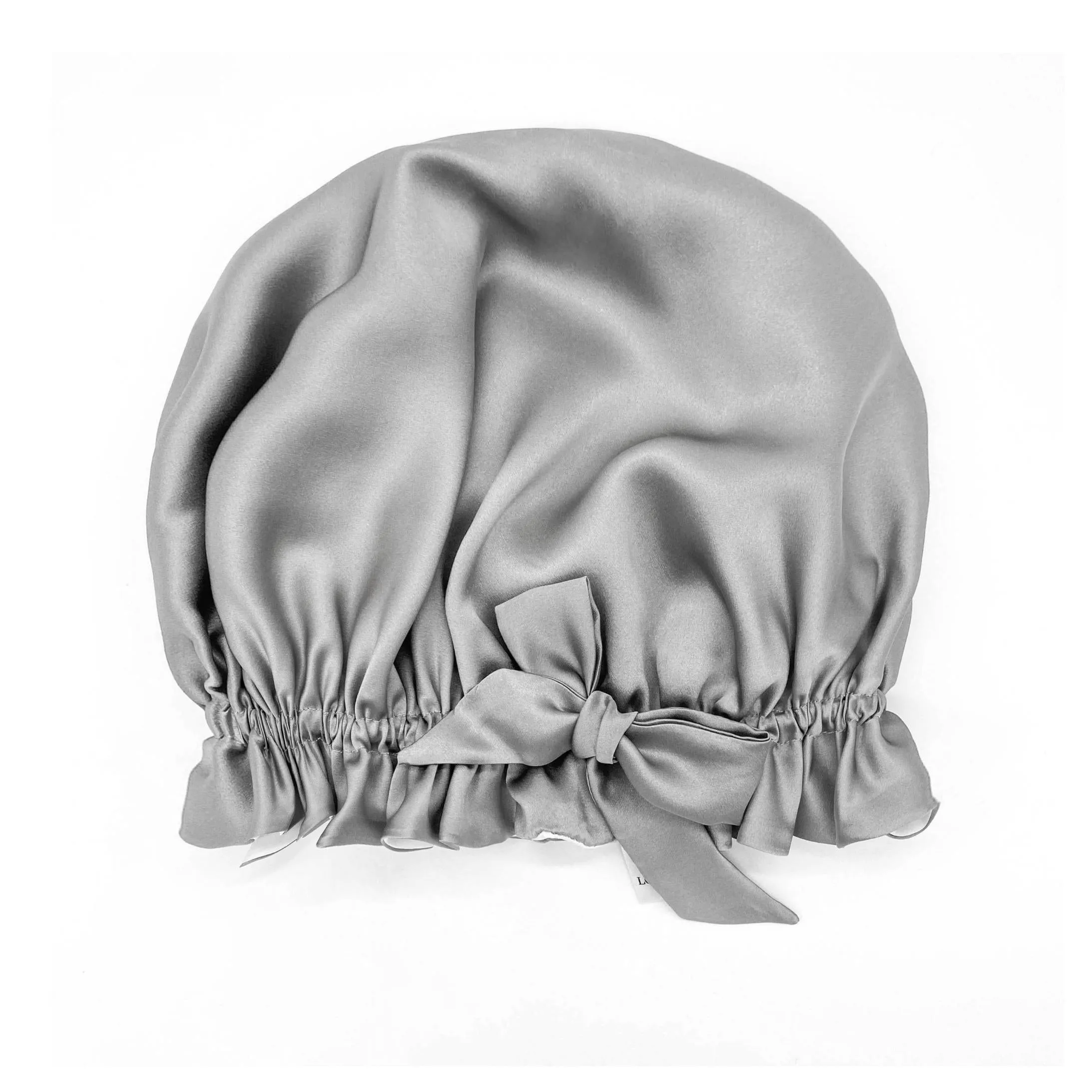 Double Layer Women Silk Hair Bonnet 100% Mulberry Silk Turban - Pink - Medium to Large