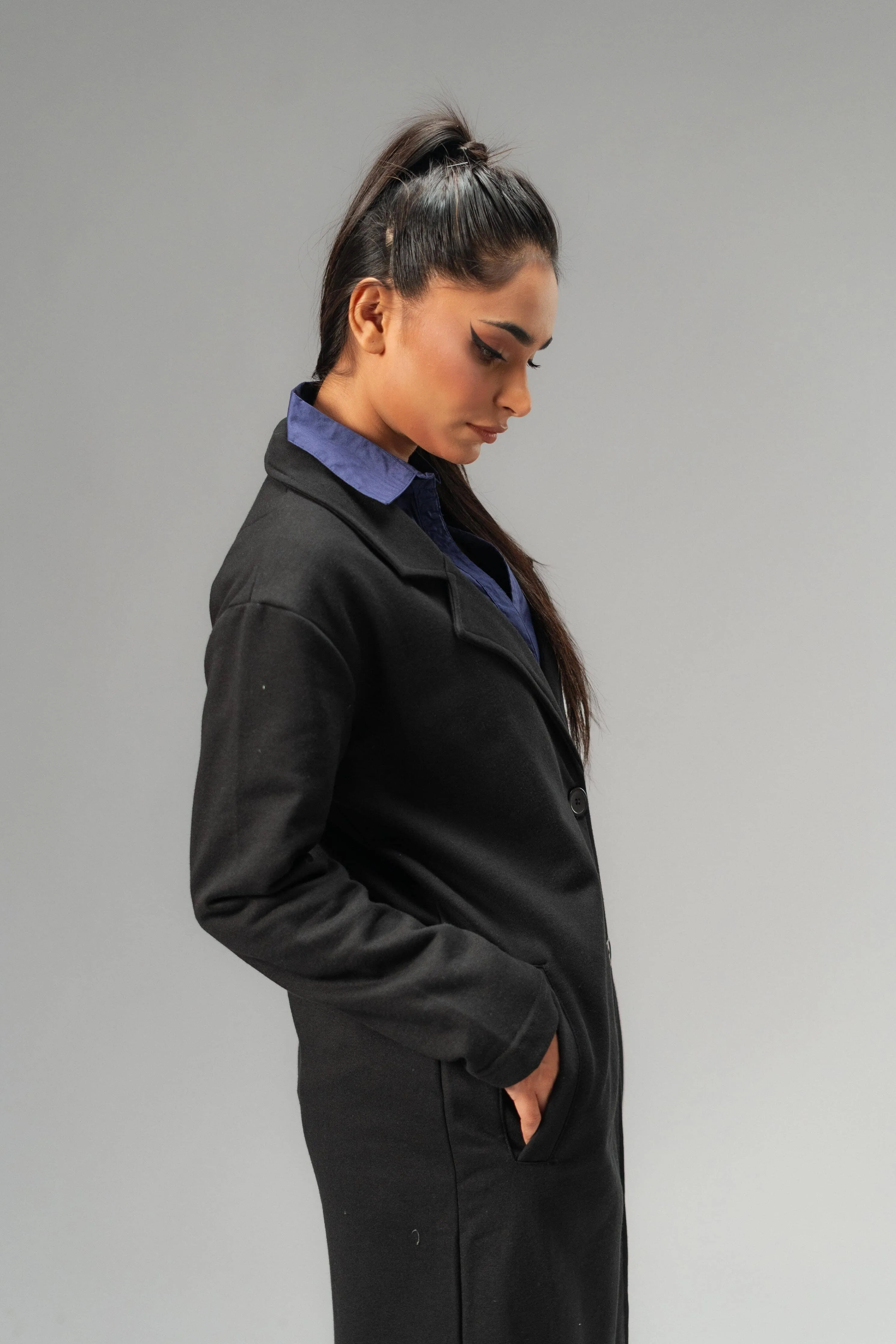 East West Women's Winter Fleece Long Coat