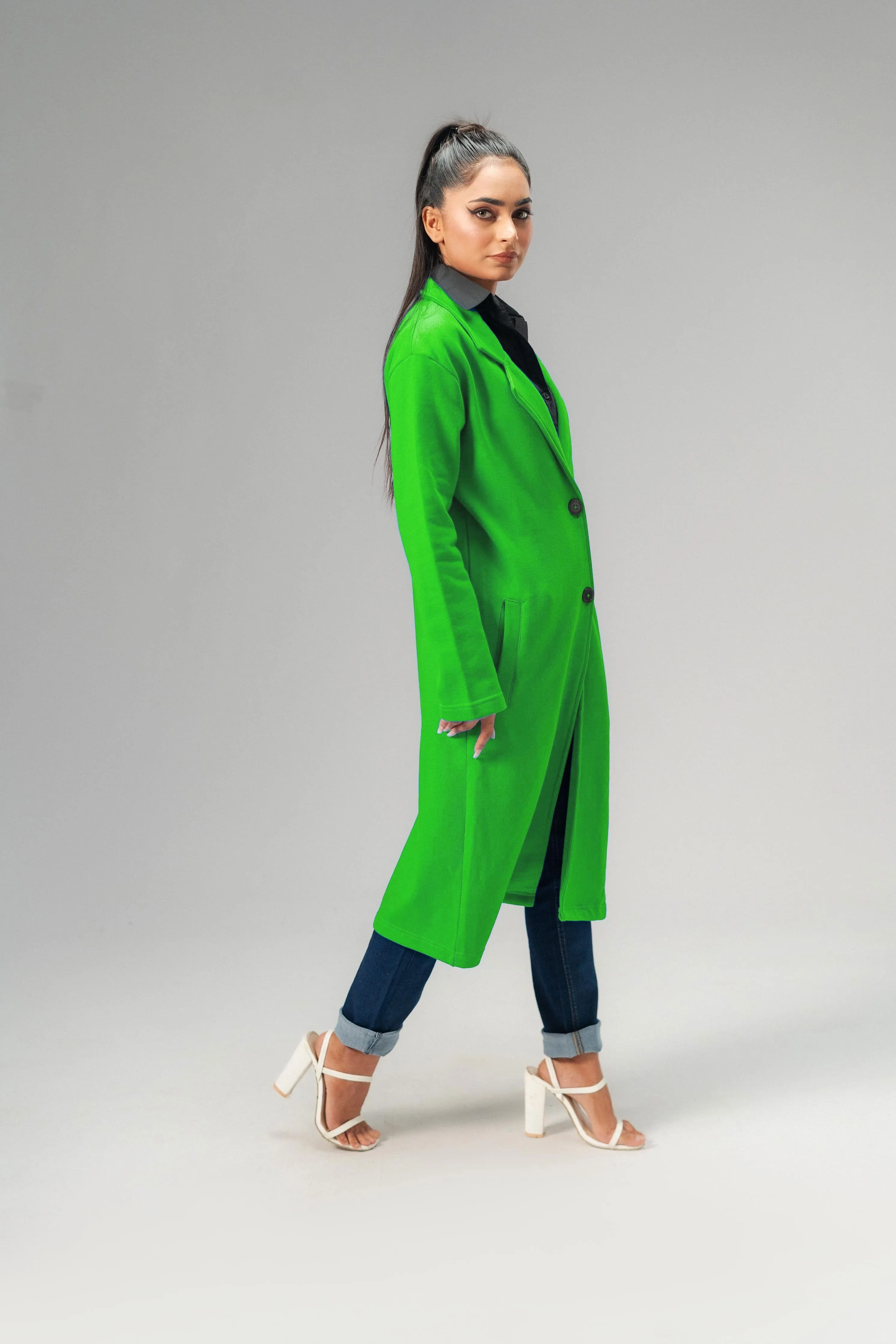East West Women's Winter Fleece Long Coat