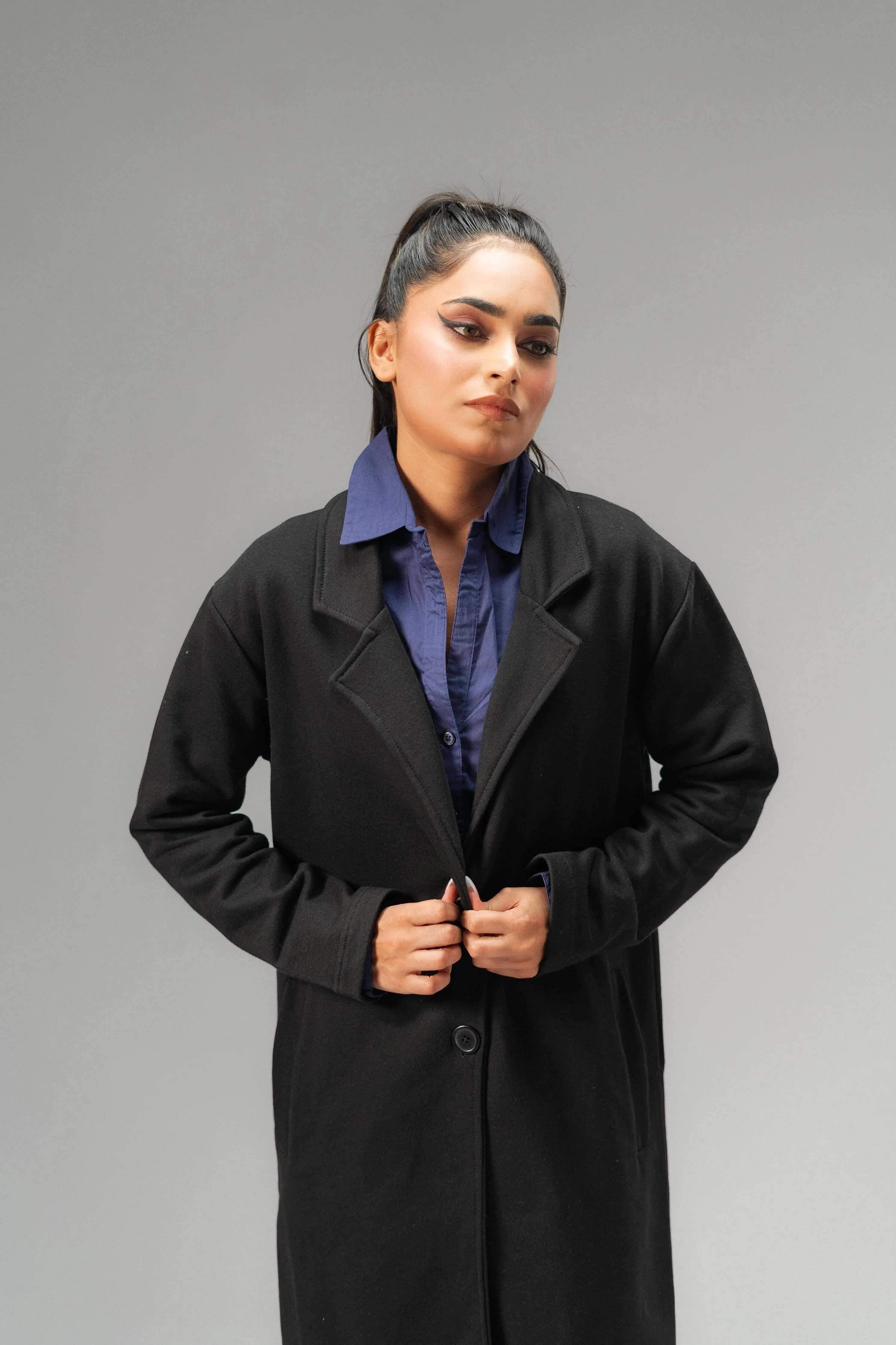 East West Women's Winter Fleece Long Coat
