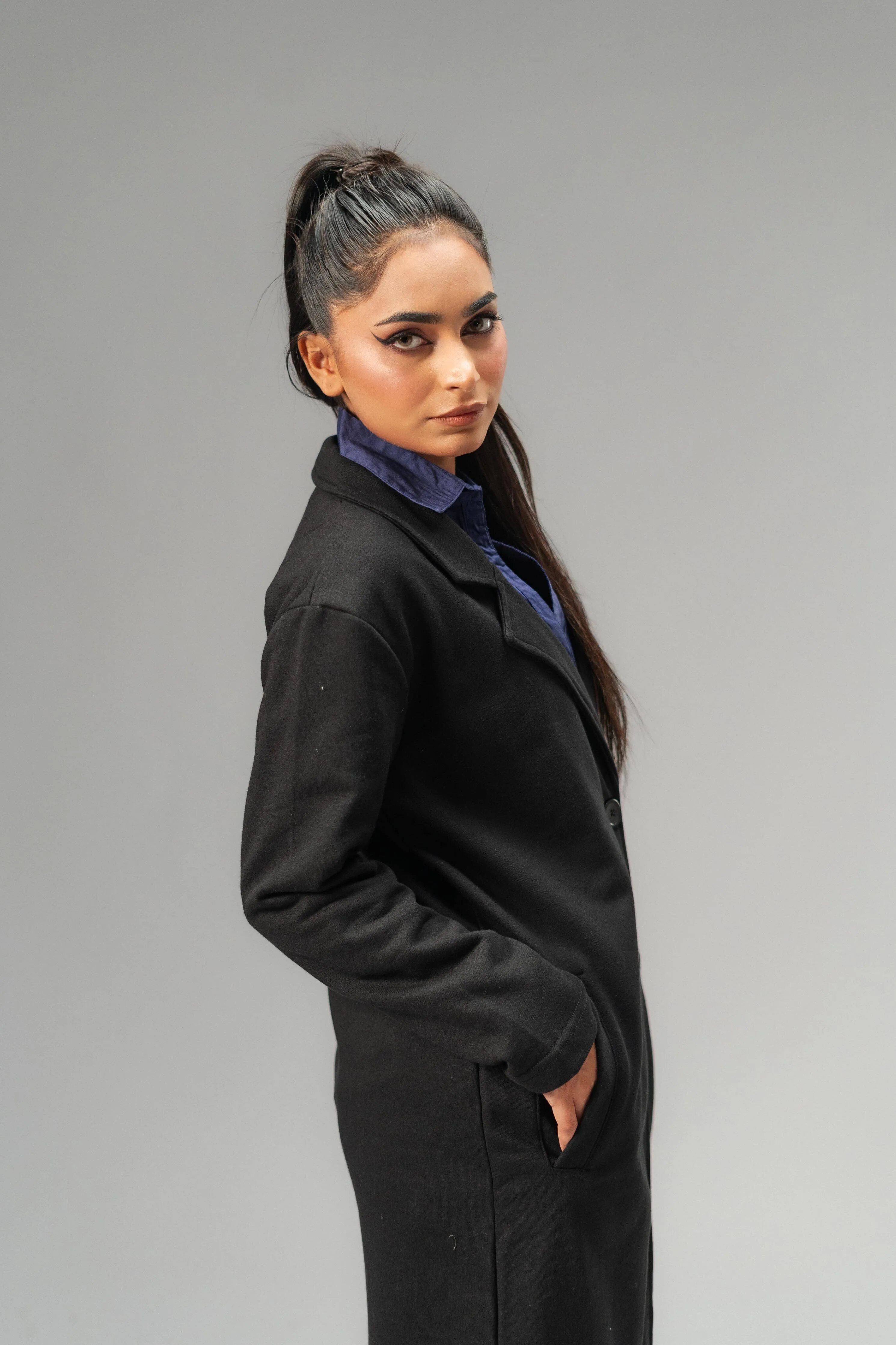East West Women's Winter Fleece Long Coat