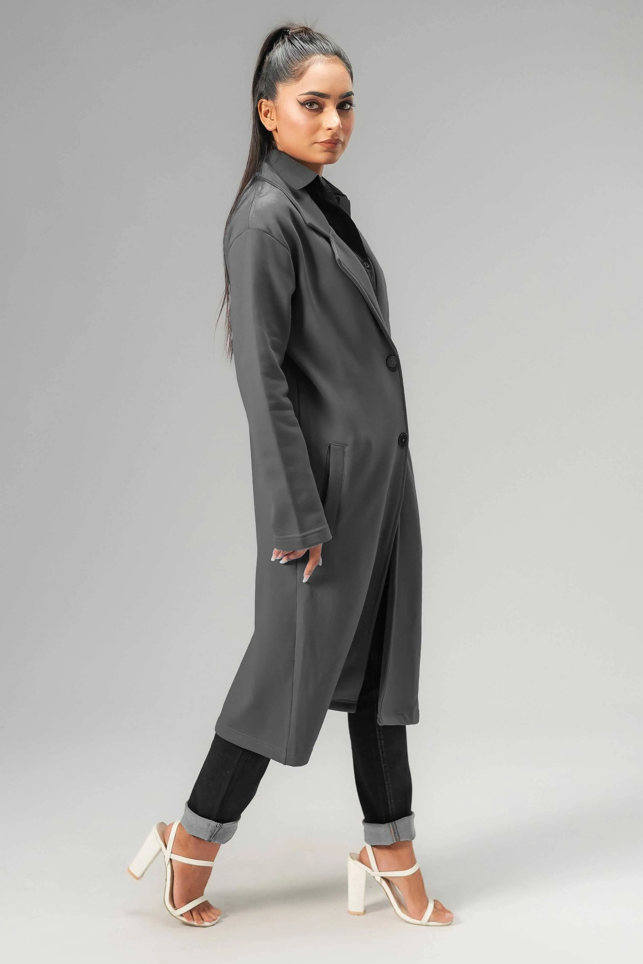 East West Women's Winter Fleece Long Coat