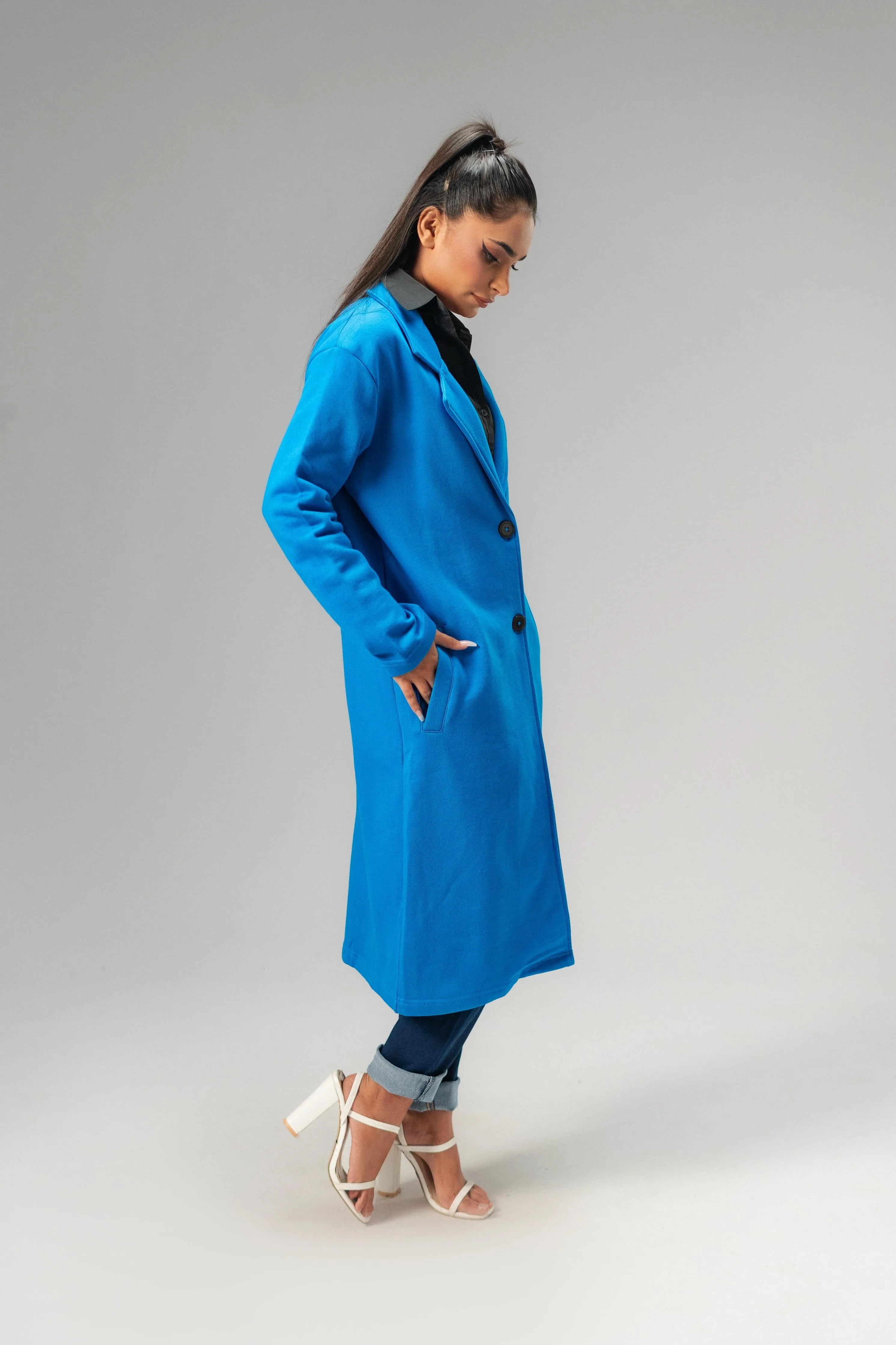 East West Women's Winter Fleece Long Coat
