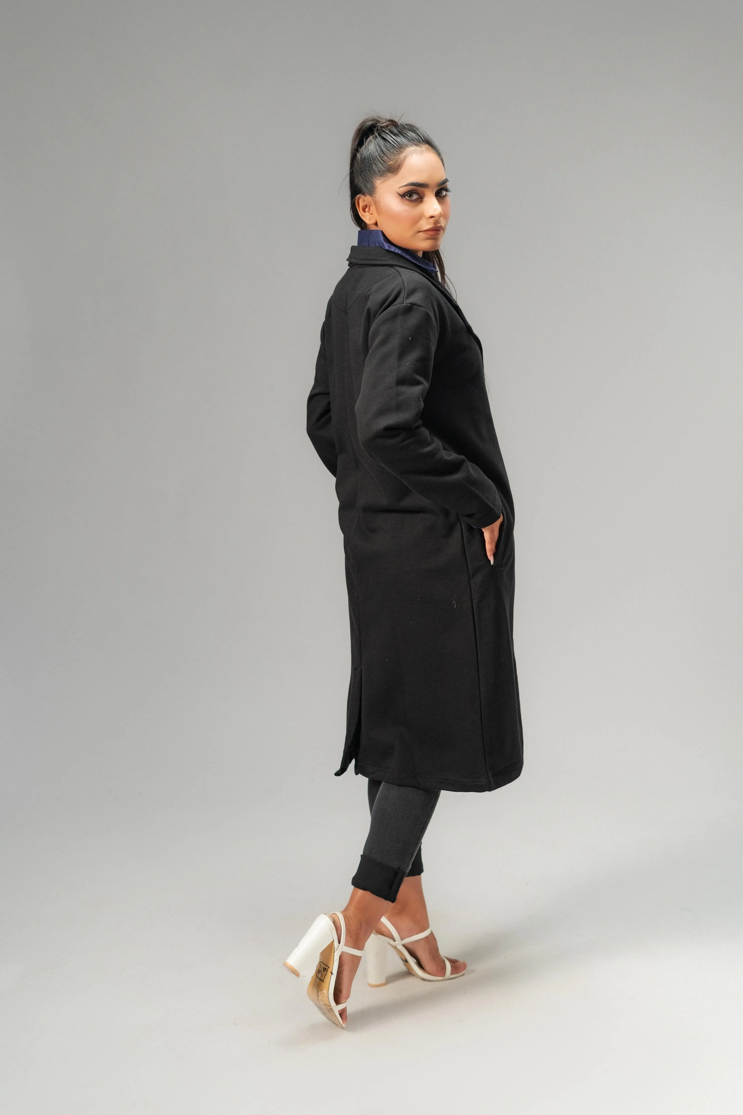 East West Women's Winter Fleece Long Coat