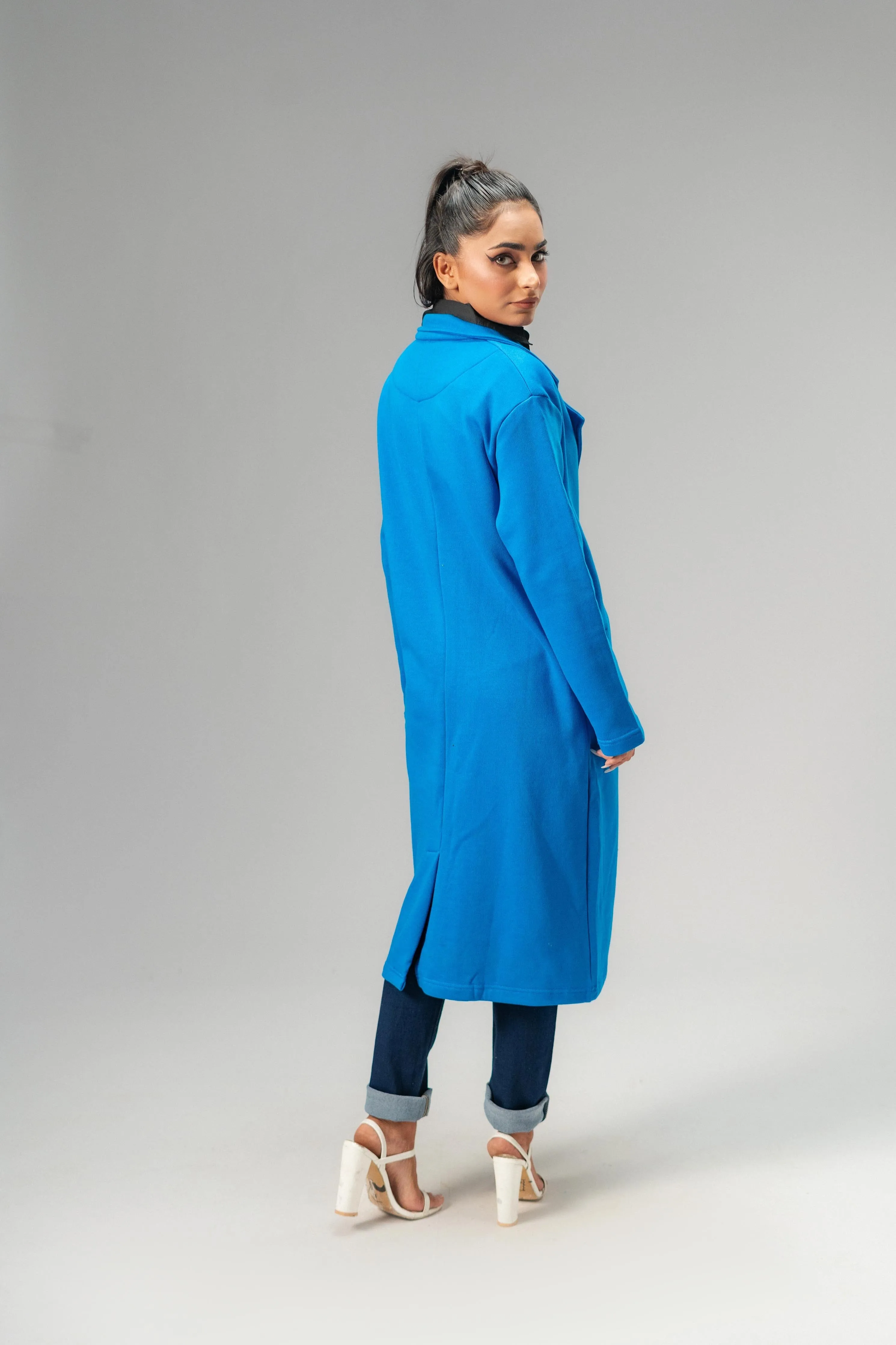 East West Women's Winter Fleece Long Coat