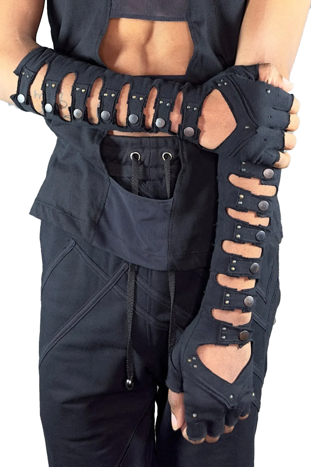 Five and Diamond Minaret Gauntlets - cotton