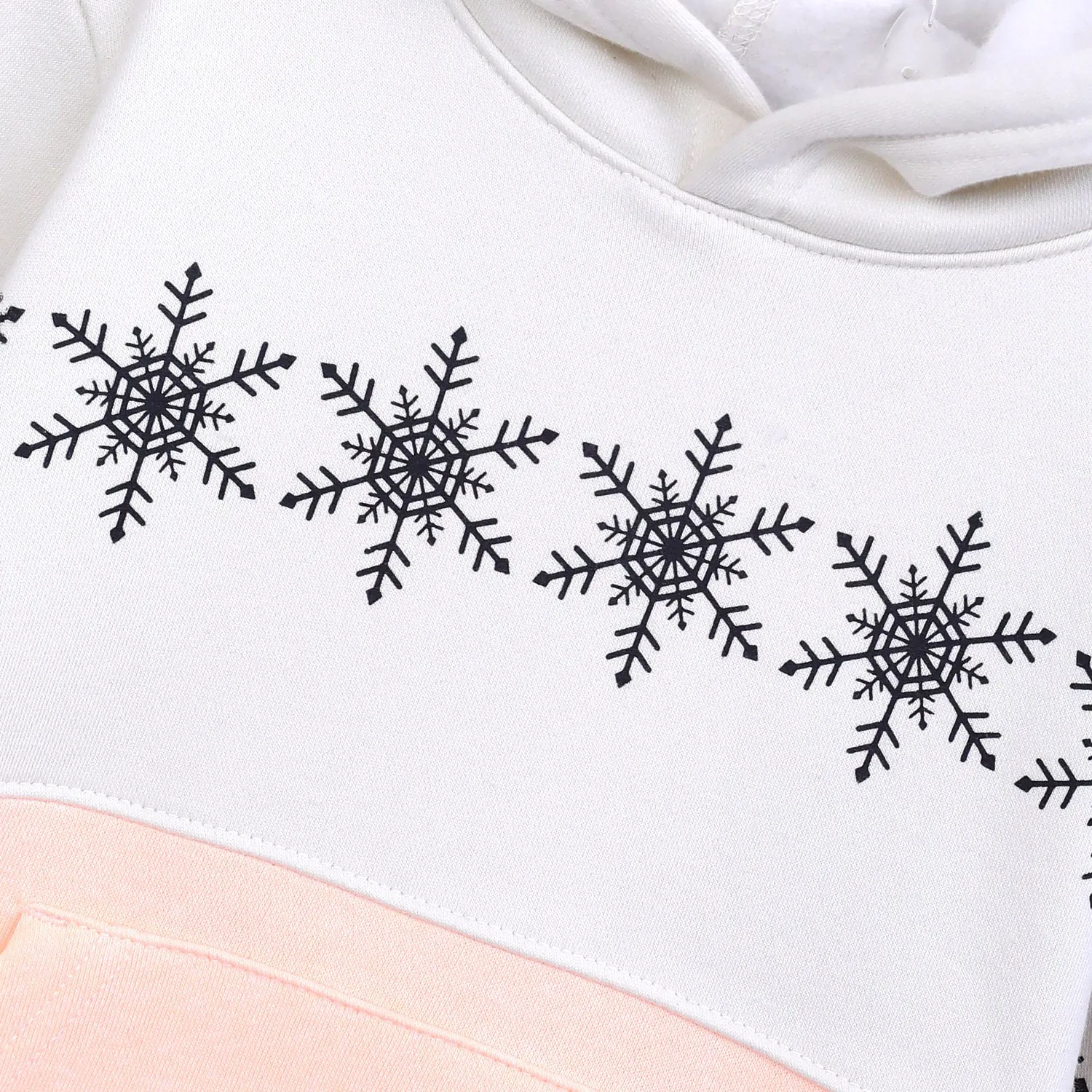 Girls Cut & Sew Graphic Fleece Panel TrackSuit