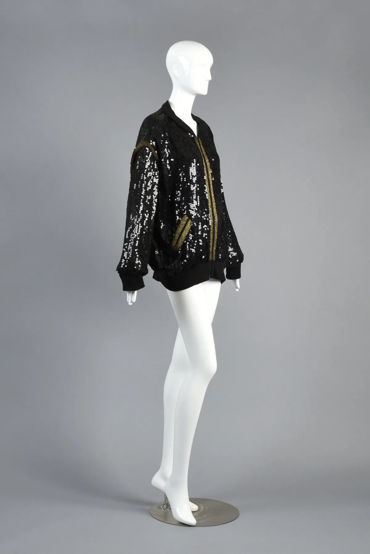 Indian Chief Sequined Bomber Jacket
