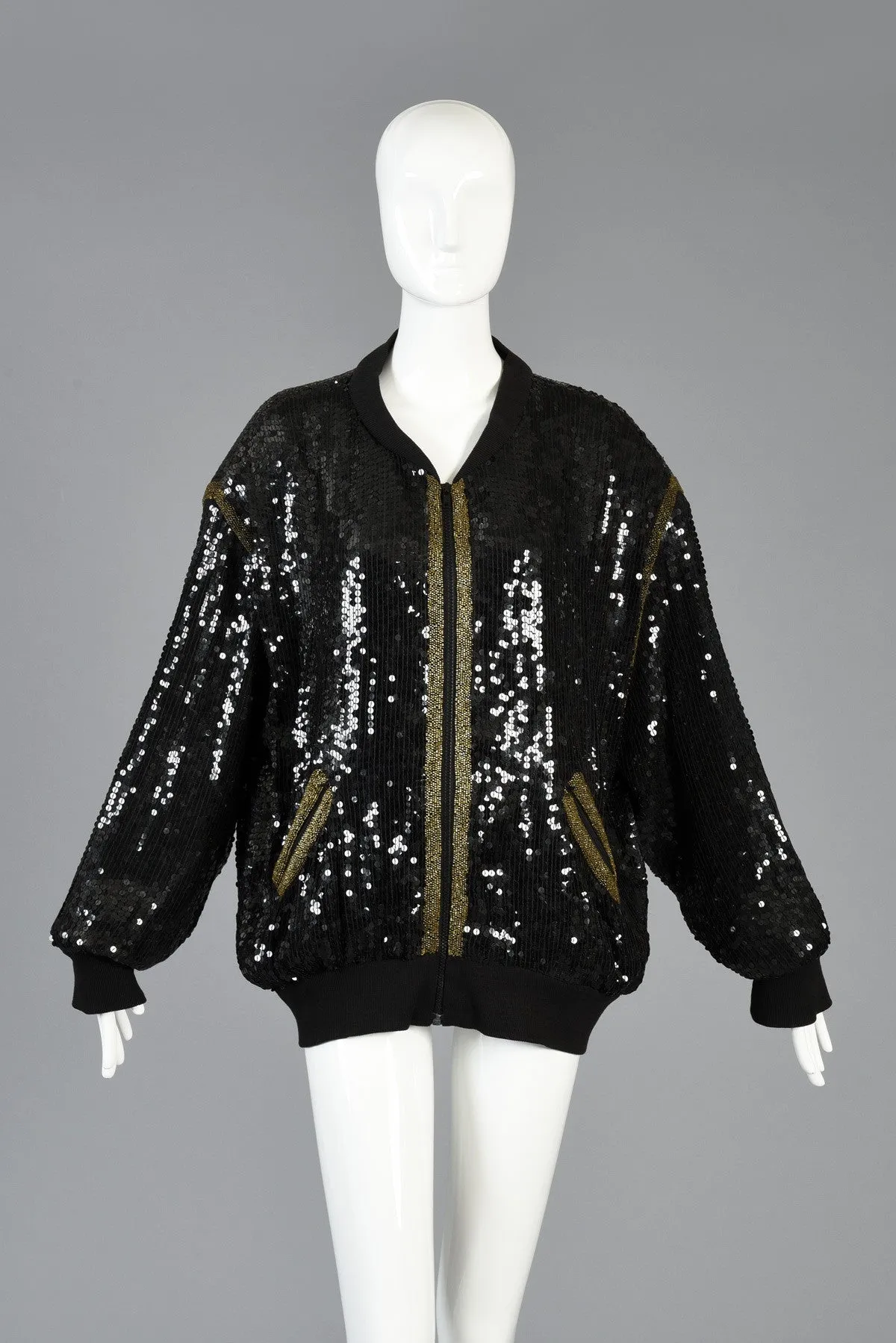 Indian Chief Sequined Bomber Jacket