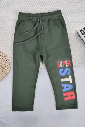 Max 21 Boy's Super Star Printed Fleece Trousers