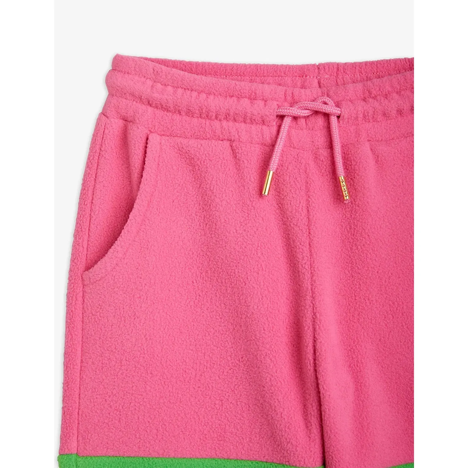 MINI RODINI - Fleece Panel Trousers - Pink and Green
