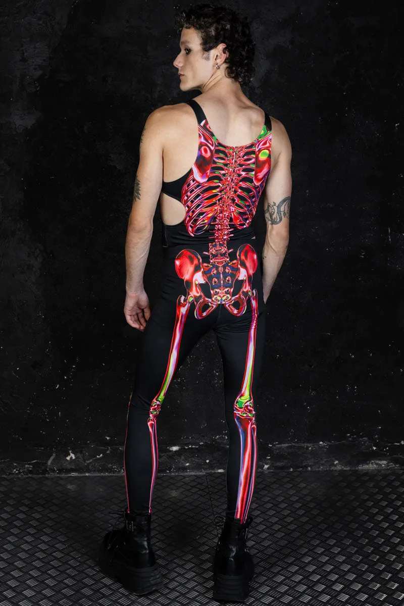 Ruby Skeleton Men Leggings Set