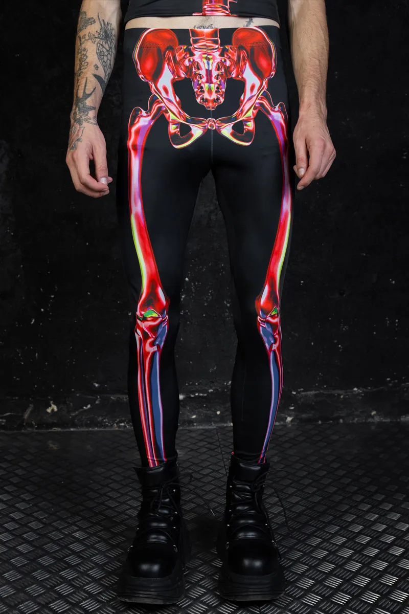 Ruby Skeleton Men Leggings Set