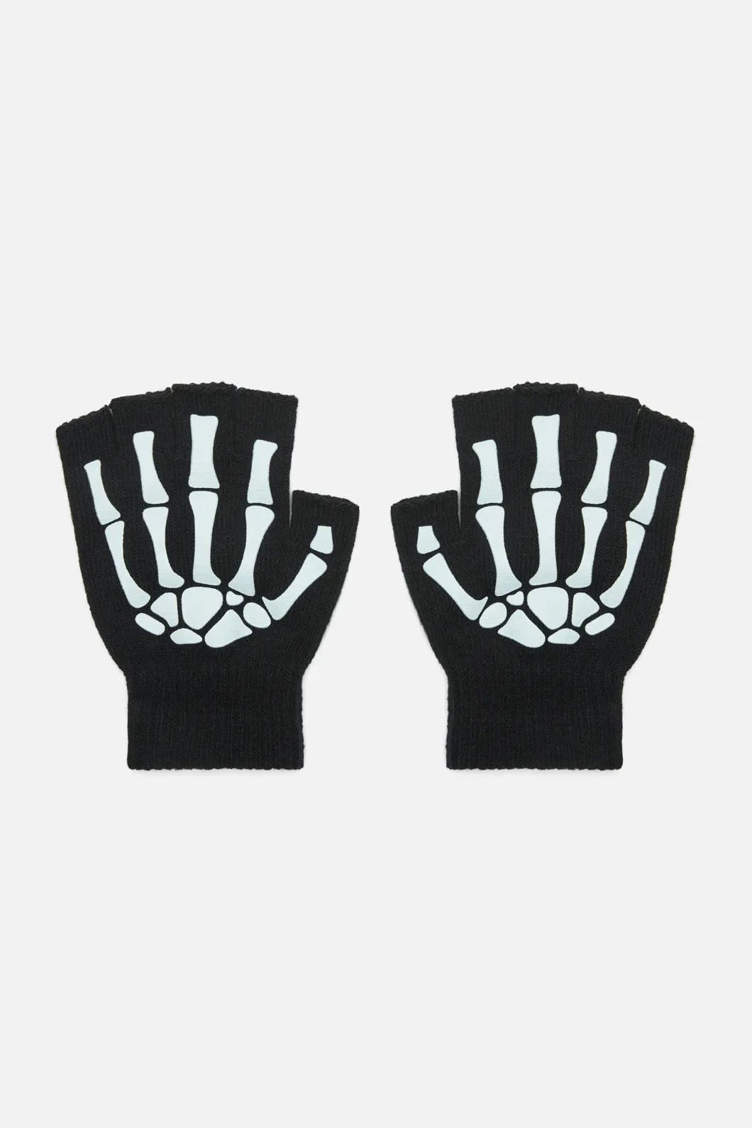 Skeleton Fingerless Gloves