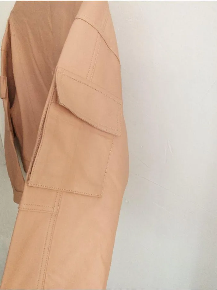 Women Leather Bomber Jacket Online | QAWACH