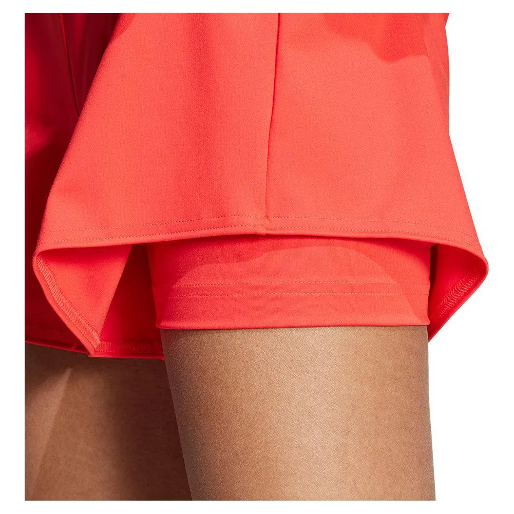 Women`s Climacool Match Tennis Shorts Semi Lucid Red