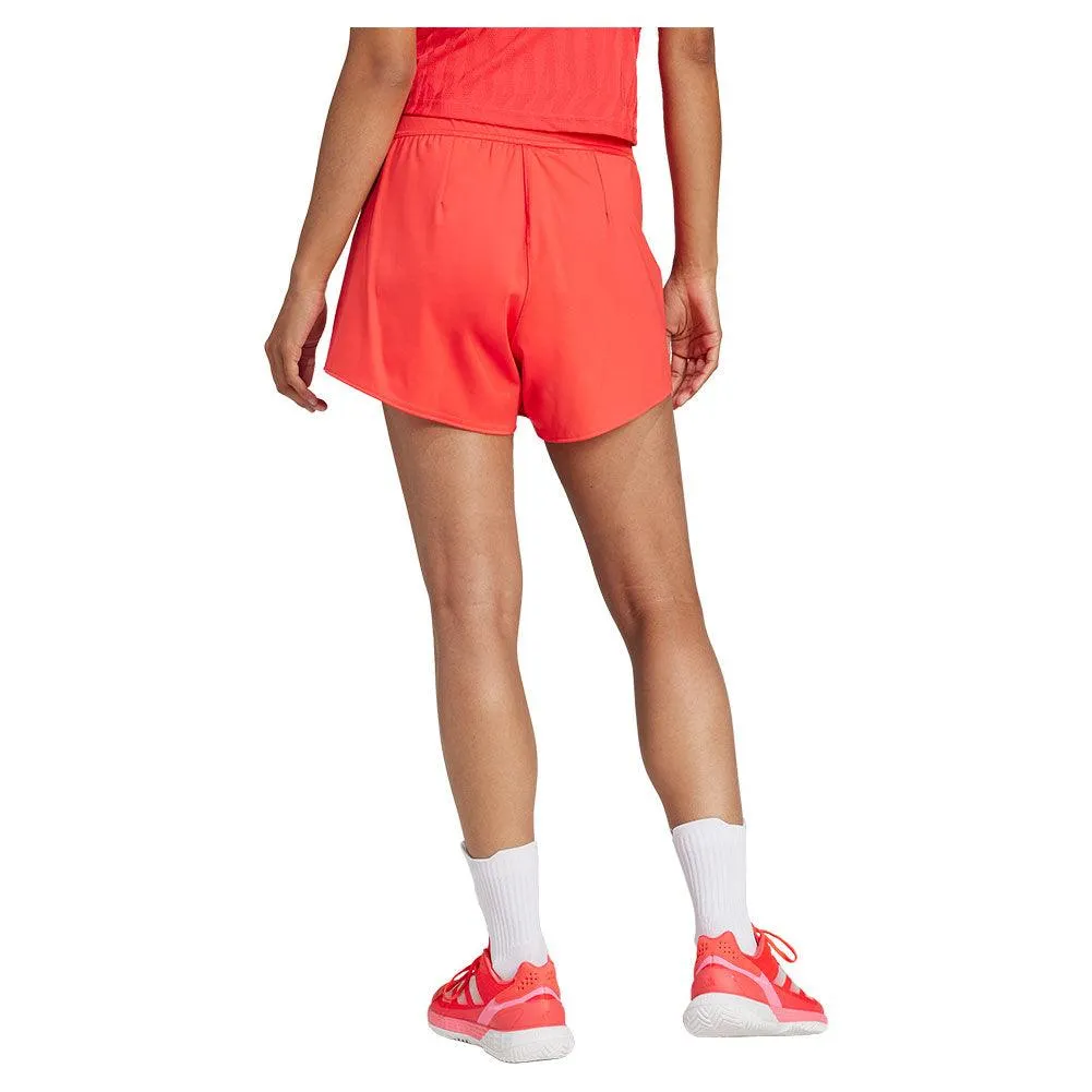Women`s Climacool Match Tennis Shorts Semi Lucid Red